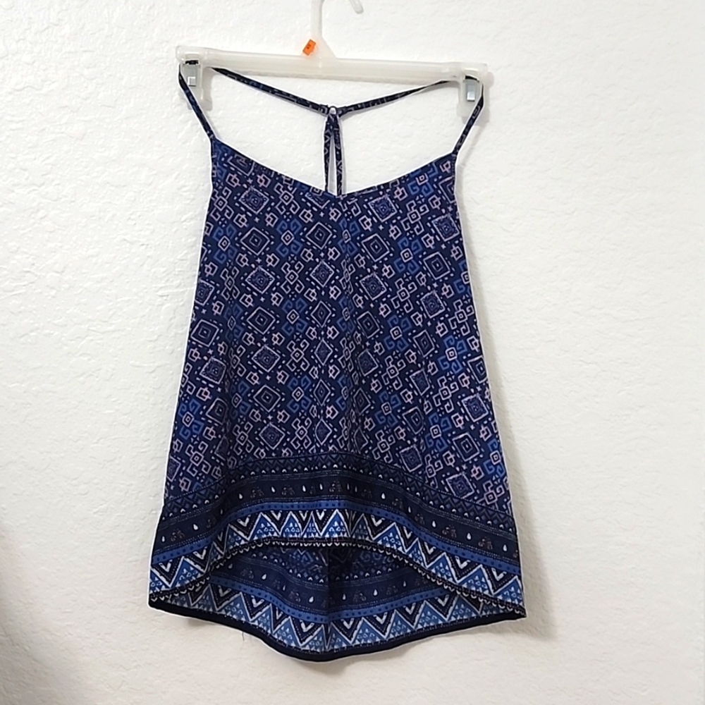 Hollister Cami Geometric Patterned Top.  Size M
